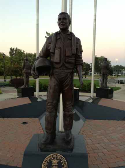 Air Force Pilot Bronze Monument