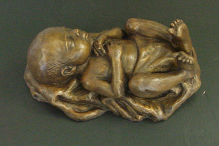 Bronze Baby statue 4
