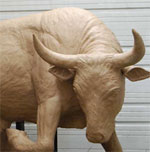 Bronze Bull statue