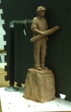 Construction Worker bronze statue award 4