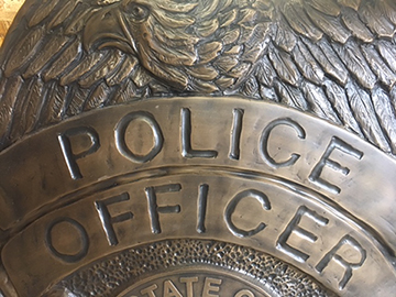 Police Officer Shield For Fallen Officers Memorial
