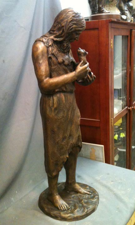 Saint John the Baptist bronze statue 6