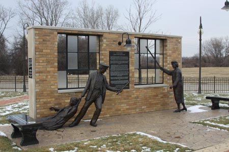United Auto Workers bronze protest UAW monument 3