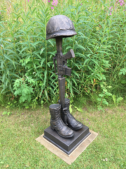 Vietnam Bronze Battle Cross Statue